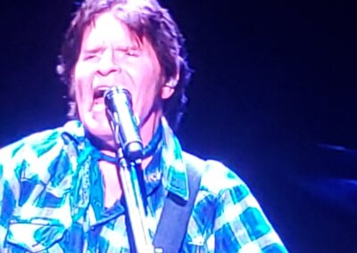 John Fogerty singing at the Hard Rock Hotel and Casino in Atlantic City, New Jersey.