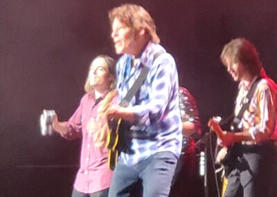 The John Fogerty Band in concert at the Hard Rock Hotel and Casino in Atlantic City, New Jersey.