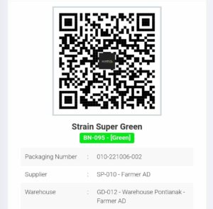 Green Kratom QR code for Indonesian Kratom testing results transparency.