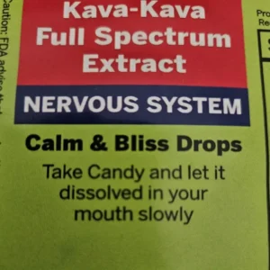 Kava kava candy extract calm and bliss drops