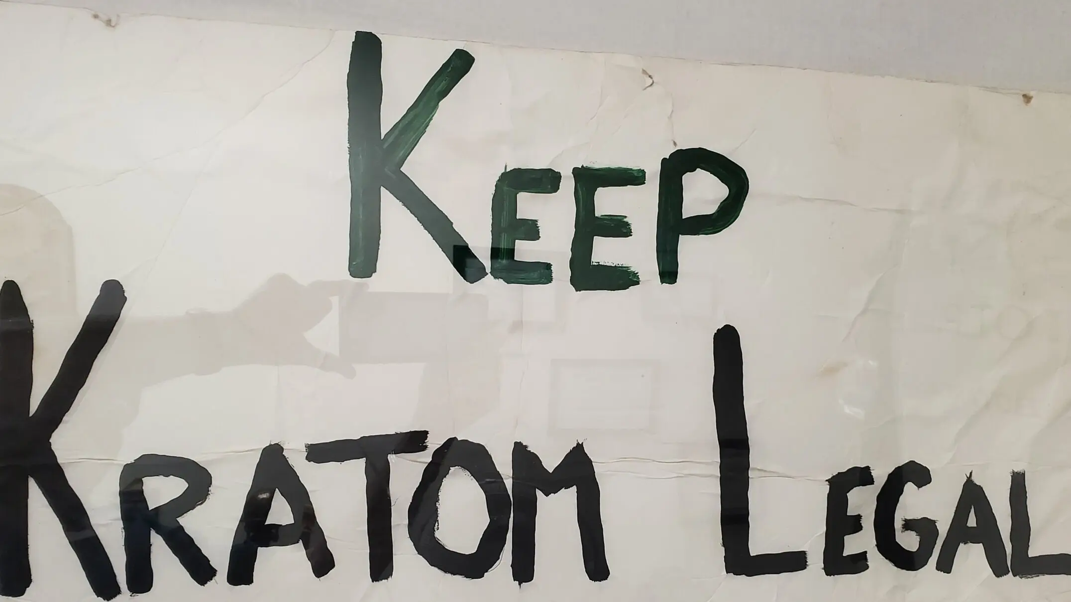 Continuing the Advocacy: Christopher's Protest Sign for Keeping Kratom Legal in the United States, Washington DC, September 13th, 2016.