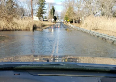 Salem Creek flooding December 23, 2022