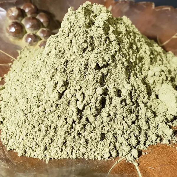 White Riau kratom powder Batch 15541 Powder in Wooden Leaf