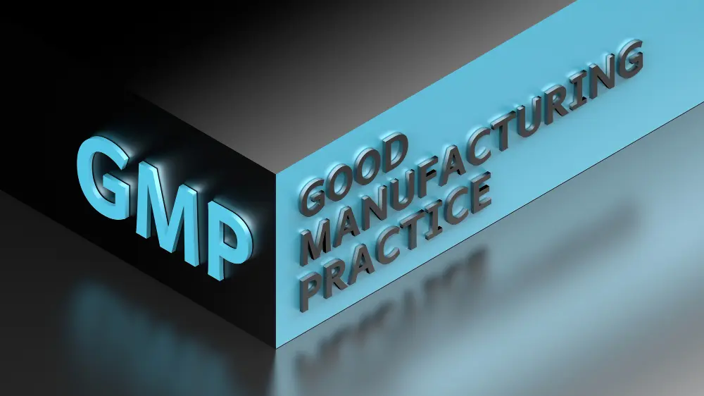 Good Manufacturing Practices Logo. Why should you shop small batch GMP quality Kratom