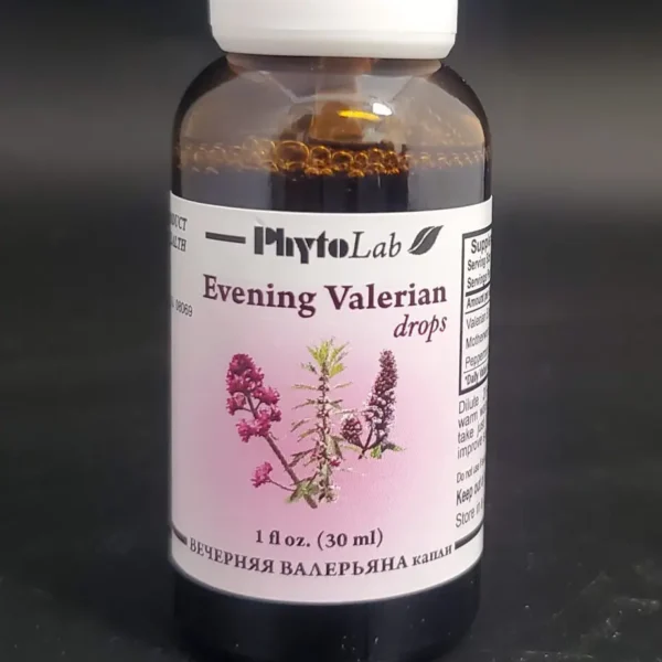 evening valerian tincture front of the bottle Phytolab