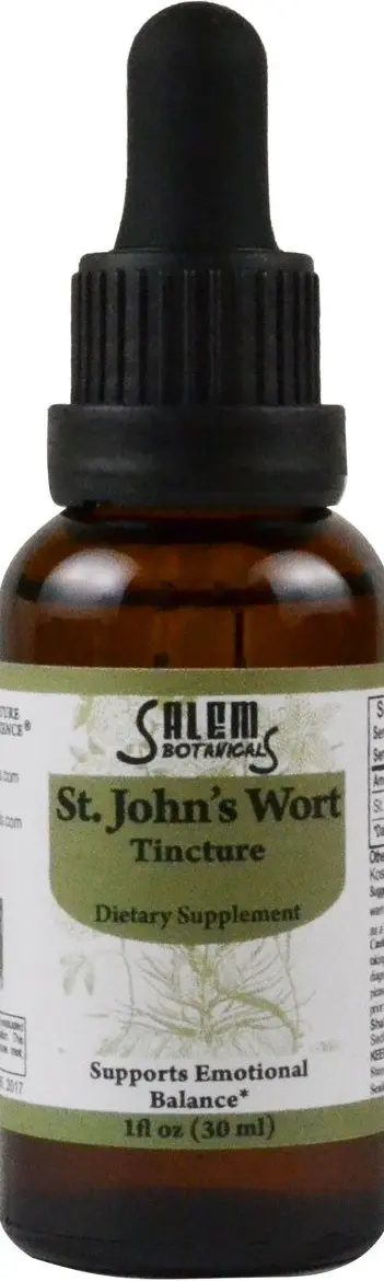 saint johns wort tincture bottle salem botanicals
