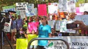 Susan Ash Takes the Stage: Advocating for Kratom Rights at the Washington DC Rally, September 13, 2016.