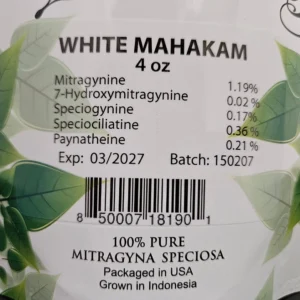 Premium White Mahakam Batch 150207 Packaging: Fresh and Sealed.