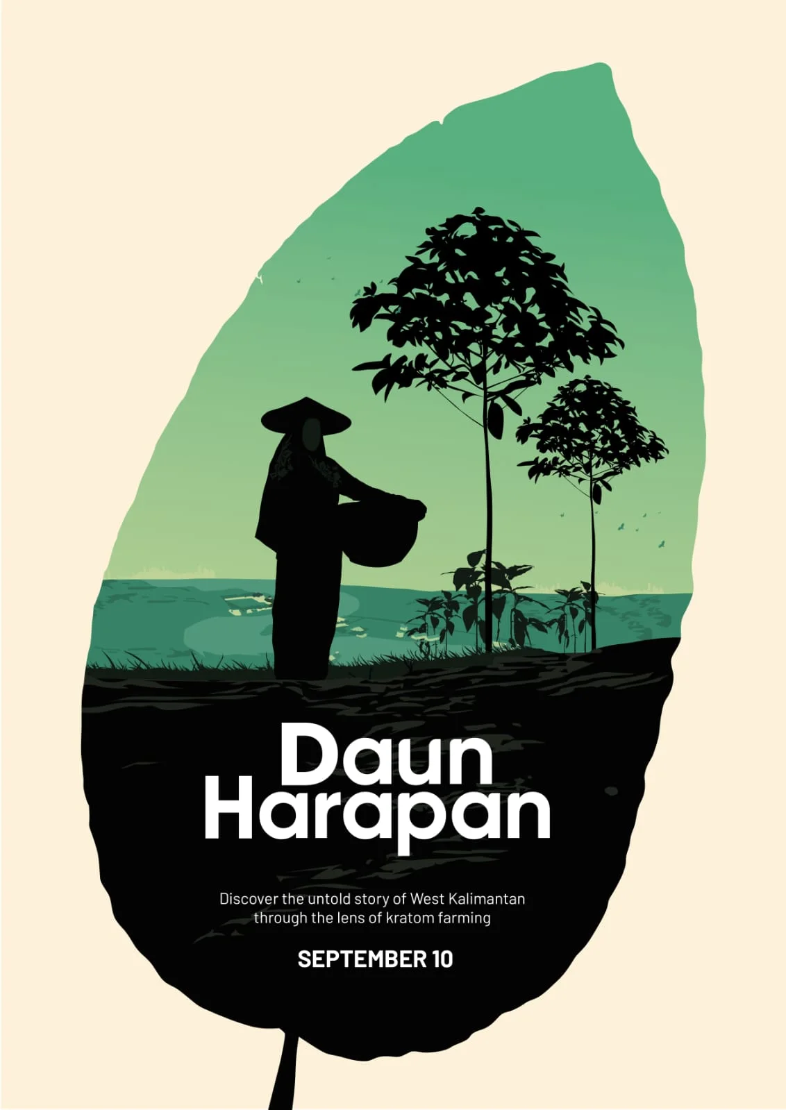 Poster for the documentary A Leaf of Hope (Daun Harapan)